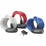 Master Lock Coil Family 8127 3 Pack: 1x blue, 1x red and 1x silver 8x1.800mm zapięcie linka