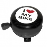 AbT 54mm dzwonek with sticker "i love my bike" black